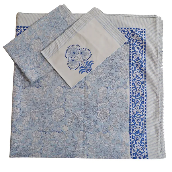Blue_100%_Cotton_Hand_Block_Bedsheet_Super_King_For_Everyday_Use