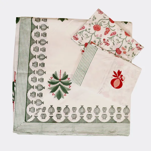 Off_White_100%_Cotton_Hand_Block_Bedsheet_Super_King_For_Everyday_Use
