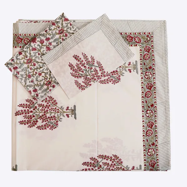 Off_White_100%_Cotton_Hand_Block_Bedsheet_Super_King_For_Everyday_Use
