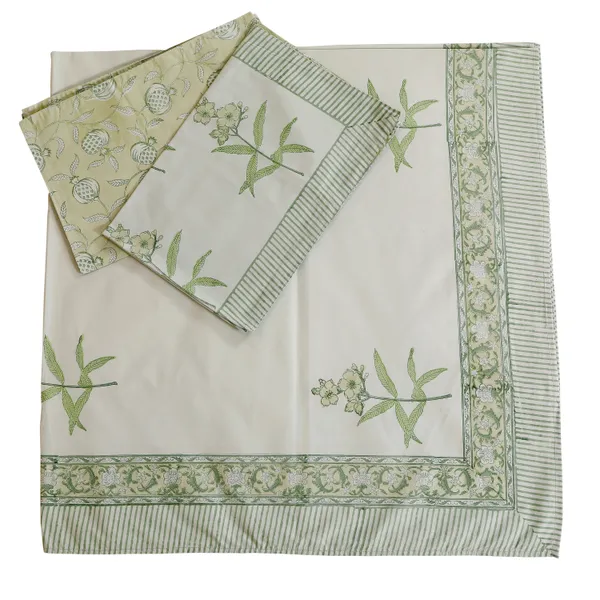 Mint_100%_Cotton_Hand_Block_Bedsheet_Super_King_For_Everyday_Use