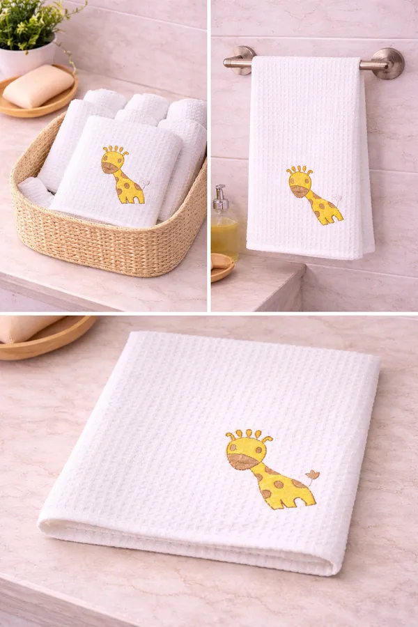 Off_White_Cotton_Waffle_Face_Towel_For_Everyday_Use