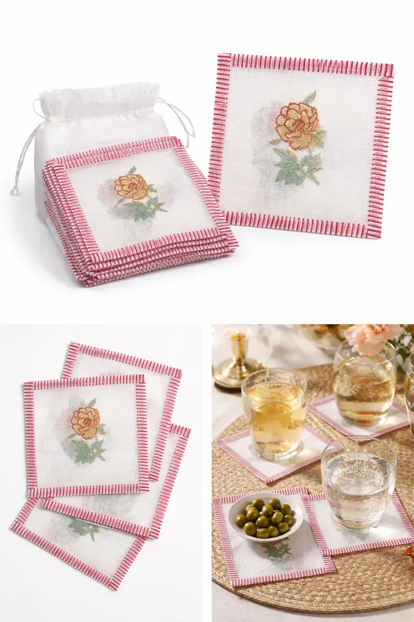 Off_White_Organdie_Coaster_Set_For_Everyday_Use