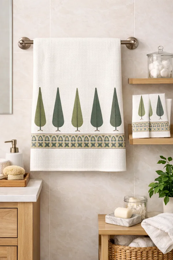 Off_White_Cotton_Waffle_Towel_Set_For_Everyday_Use