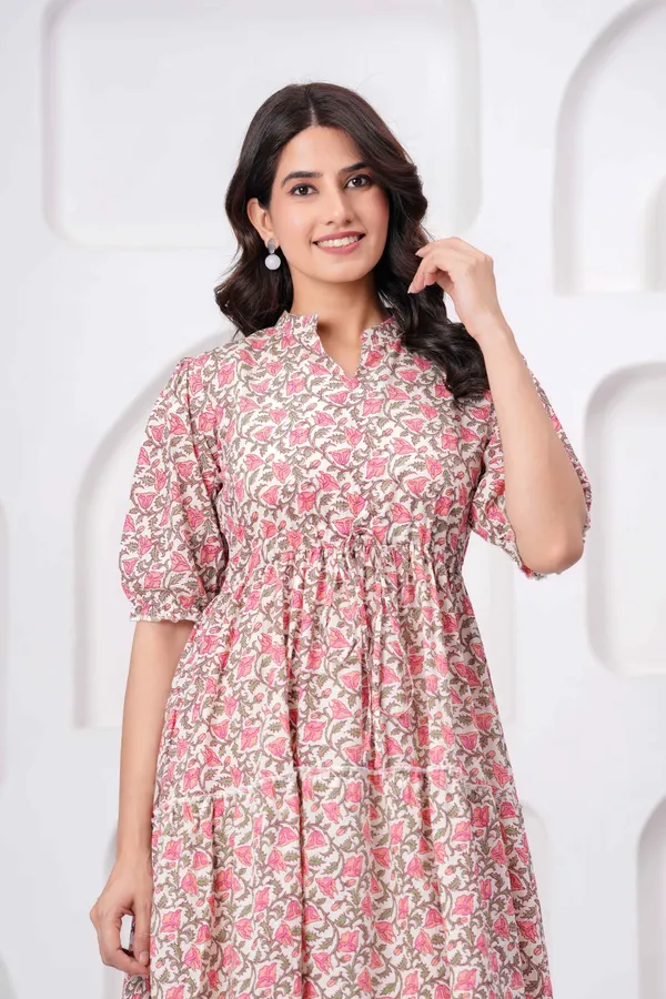 Pink_Printed_Cotton_Dress__For_Women