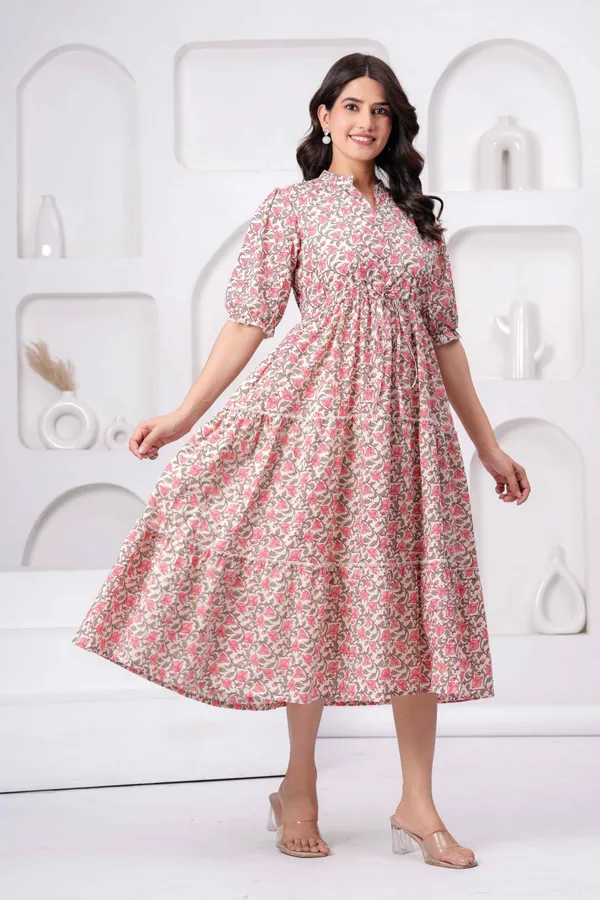 Pink_Printed_Cotton_Dress__For_Women