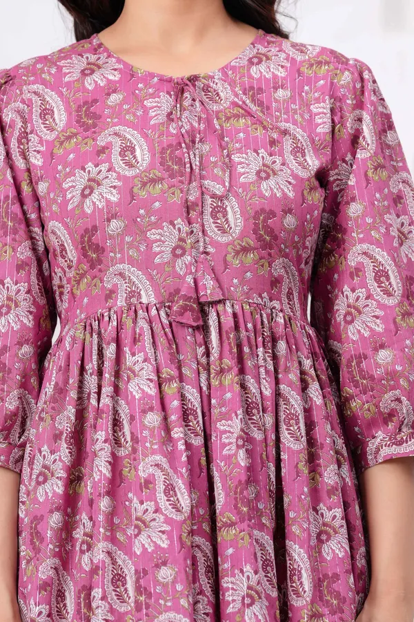 Pink_Cotton__Dress_For_Women