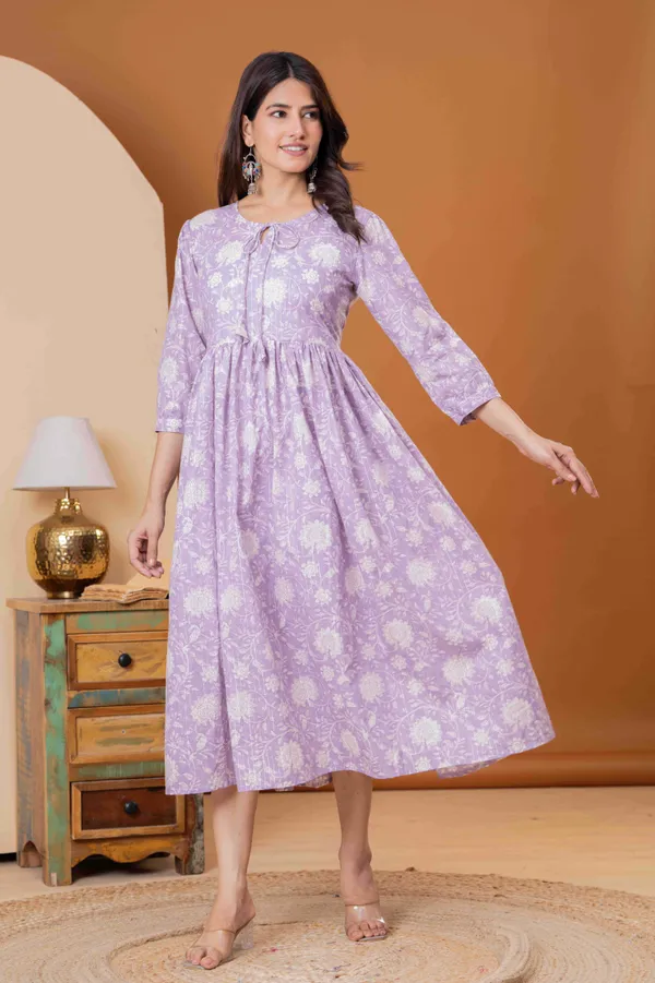 Purple_Cotton_Dress_For_Women