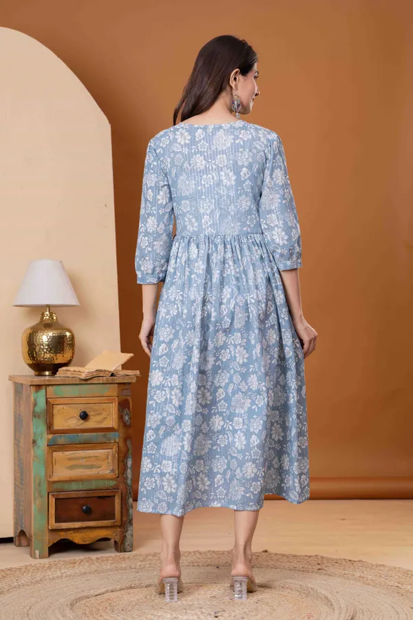 Sky_Blue_Cotton_Dress_For_Women