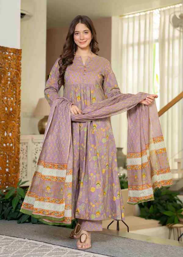 Lavender_Cotton_Anarkali_Kurta_For_Women