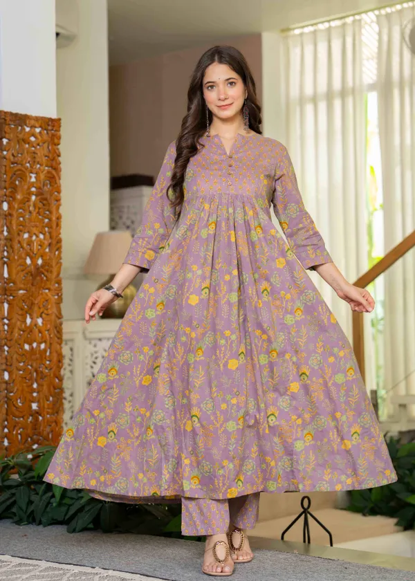 Lavender_Cotton_Anarkali_Kurta_For_Women