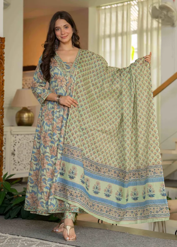 Green_Cotton__Kurta_For_Women