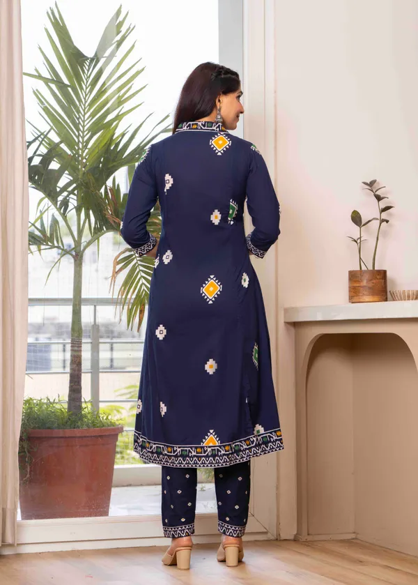 Navy_Blue_Cotton_Anarkali_Kurta_For_Women