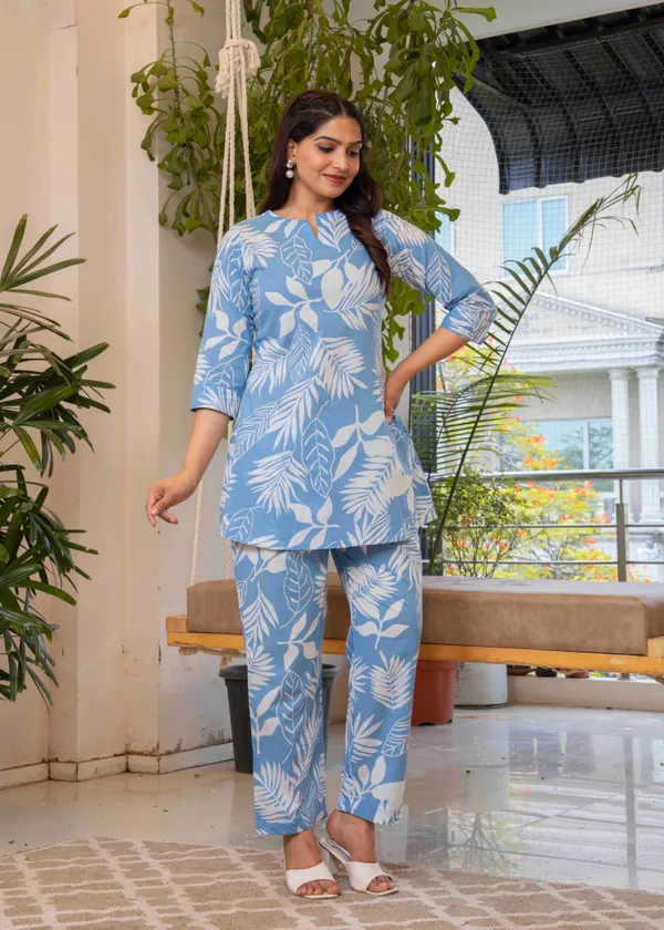 Sky_Blue_Cotton_Sequance_Work_Top_For_Women
