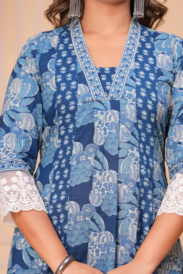 Blue_Cotton_Anarkali_Kurta_For_Women