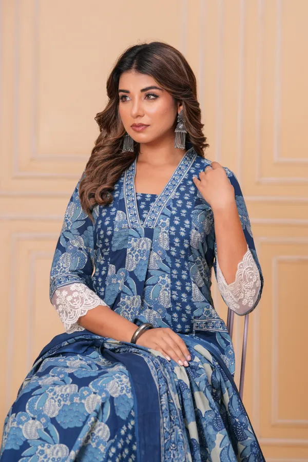 Blue_Cotton_Anarkali_Kurta_For_Women