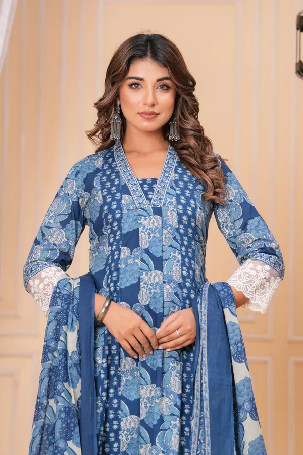 Blue_Cotton_Anarkali_Kurta_For_Women
