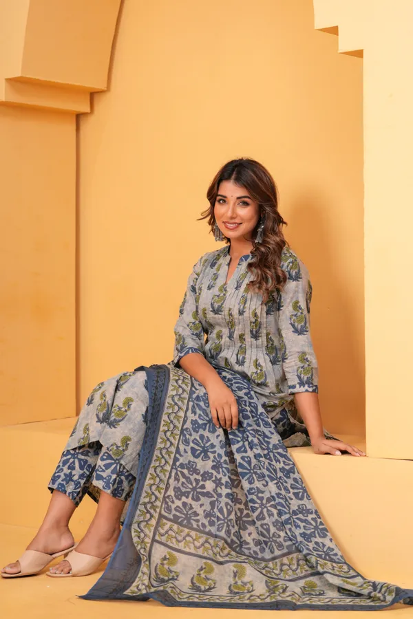 Grey_Cotton_Kurta_Set_For_Women