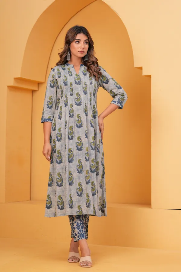 Grey_Cotton_Kurta_Set_For_Women