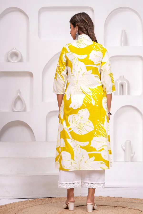 Yellow_Cotton_Kurta_Set_For_Women