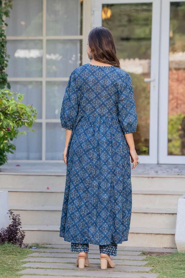 Blue_Cotton_Sequence_&__Kurta_For_Women