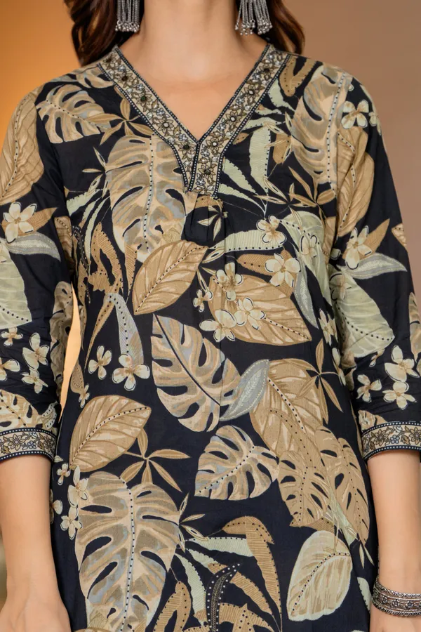 Black_Cotton__Kurta_For_Women