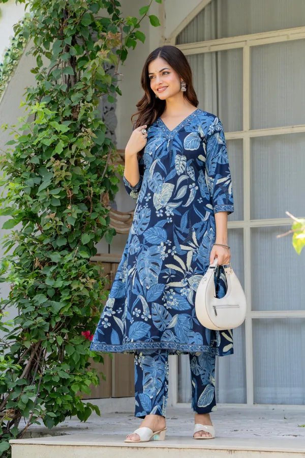 Blue_Cotton__Kurta_For_Women