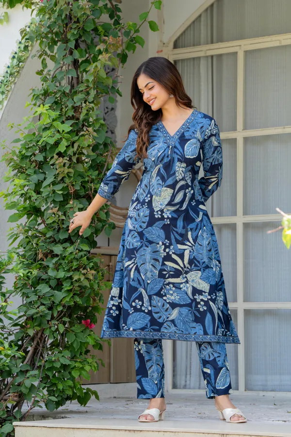 Blue_Cotton__Kurta_For_Women