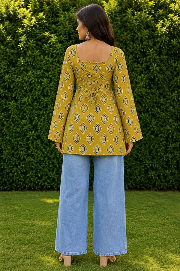 Jaimini_Women_Printed_Straight_Kurta_(Yellow)