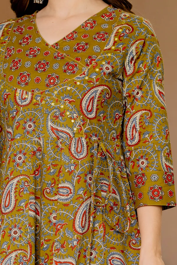 Mustard_Yellow_Cotton_Anarkali_For_Women