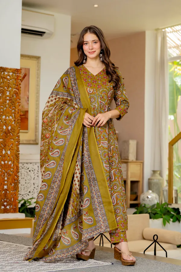 Mustard_Yellow_Cotton_Anarkali_For_Women