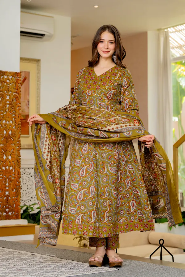Mustard_Yellow_Cotton_Anarkali_For_Women