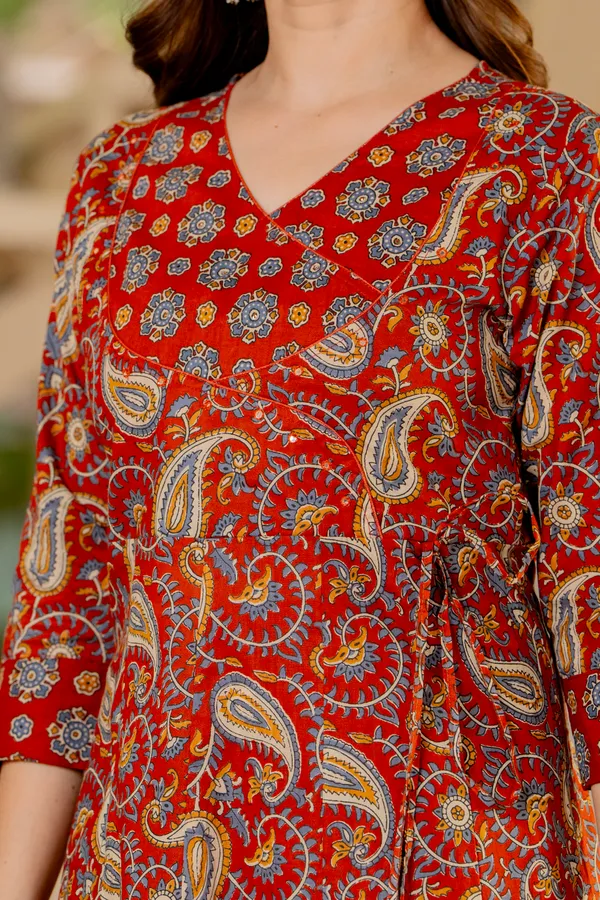 Red_Cotton_Anarkali_For_Women