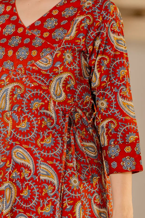 Red_Cotton_Anarkali_For_Women