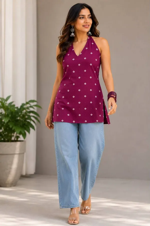 Jaimini_Women_Printed_Straight_Kurta_(Maroon)