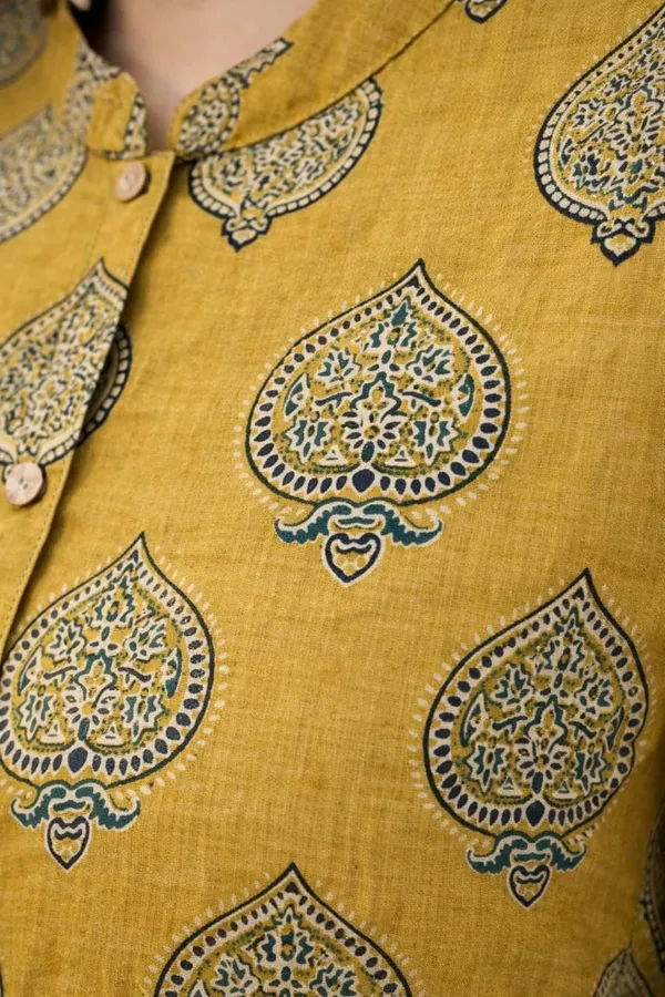 Jaimini_Women_Printed_Straight_Kurta_(Yellow)
