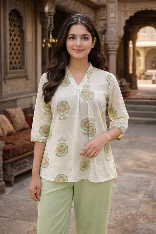 Jaimini_Women_Floral_Print,_Printed_Straight_Kurta_(White)