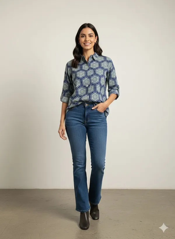 JAIMINI_Women_Printed_Casual_Multicolor_Shirt