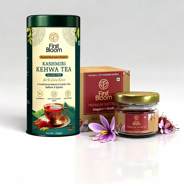 Firsbloom_Kashmiri_Kehwa_Tea_Sugar_Free_And_Saffron_Mogra_Grade_Pack_Of_2