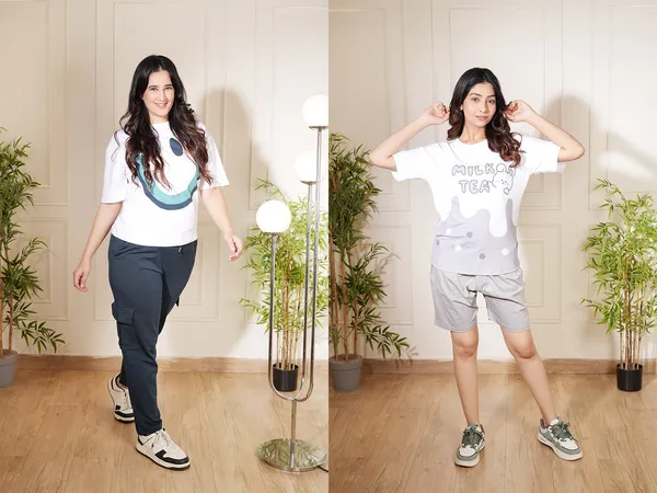 Navy_Blue_And_Grey_Oversized_Graphic_T-Shirt_&_Cargo_Jogger_Pants_Set_|_Cotton_Lycra_Streetwear_Co-Ord_Set_For_Women(Pack_of_2)
