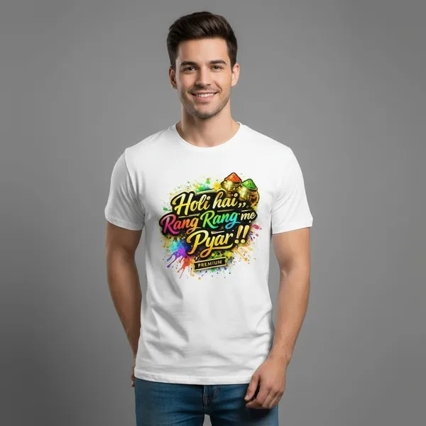 Holi_Hai_Rang_Rang_Me_Pyar_Premium_White_T-Shirt