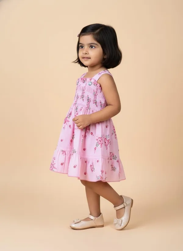 Pink_Floral_Smocked_Dress_For_Girls