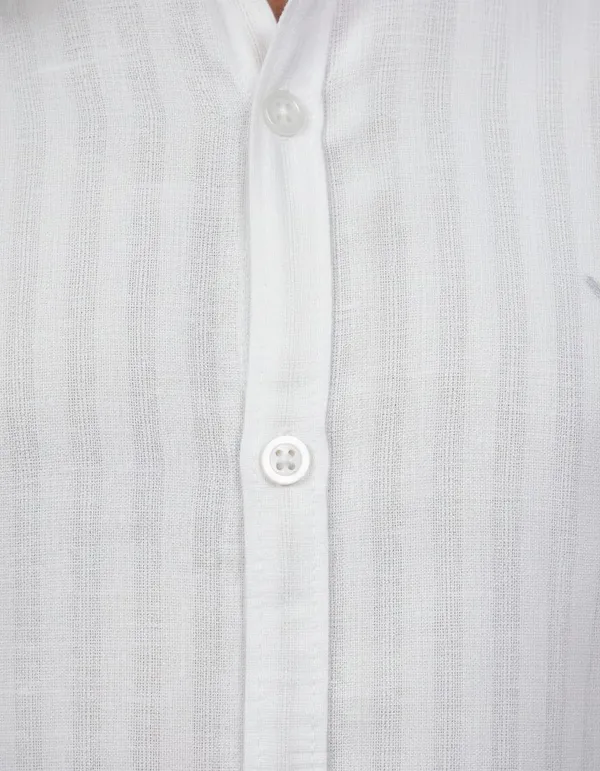 Men'S_White_Textured_Striped_Full_Sleeve_Casual_Shirt