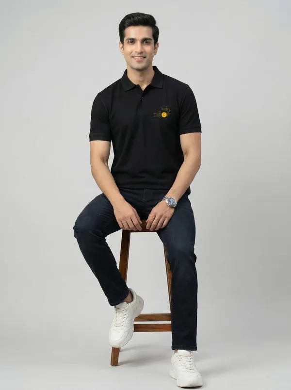 Talon_Pickleball_Black_Polo_T-Shirt_With