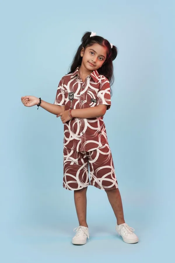 Brown_Geometric_Print_Co-Ord_Set_For_Kids