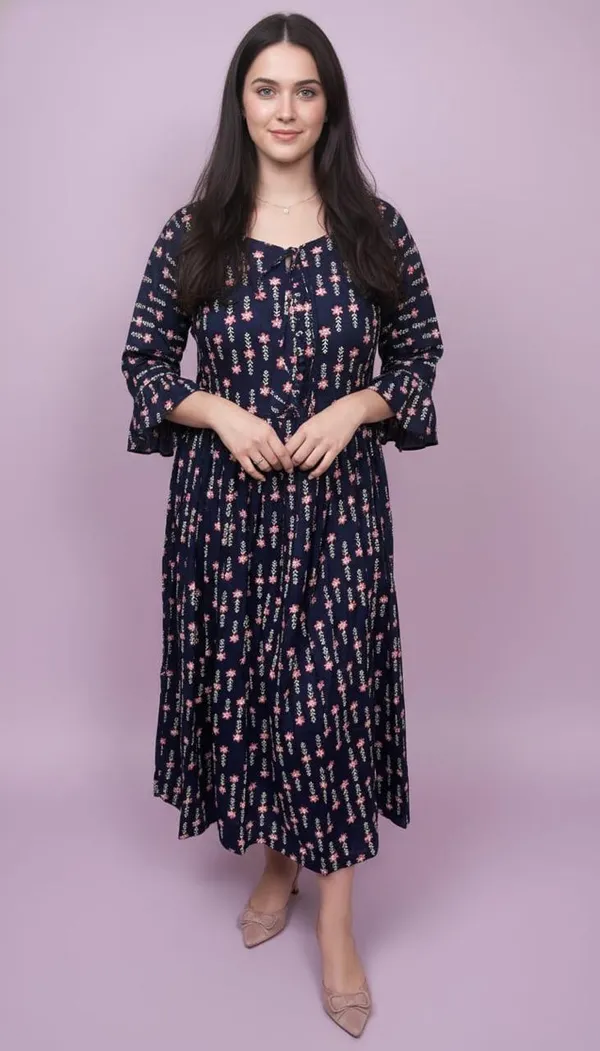 Navy_Blue_Floral_Printed_Tiered_Maxi_Dress_With_Bell_Sleeves