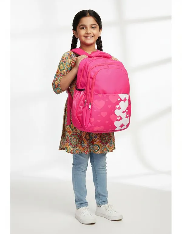 Pink_Polyester_School_Bag_For_Unisex