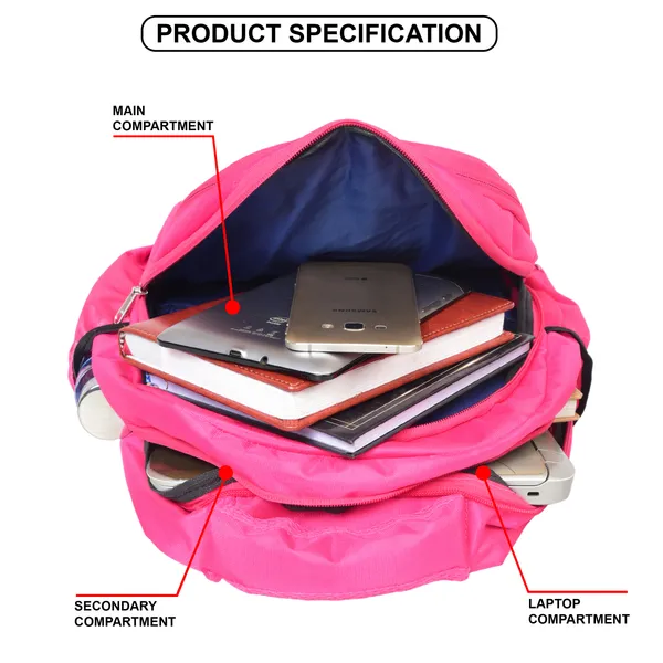 Pink_Polyester_School_Bag_For_Unisex