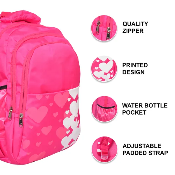 Pink_Polyester_School_Bag_For_Unisex