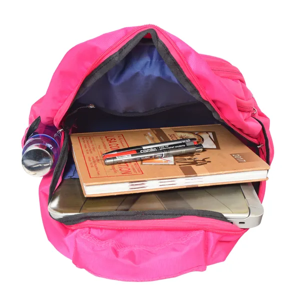 Pink_Polyester_School_Bag_For_Unisex
