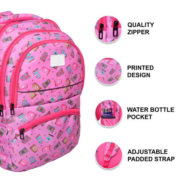 Pink_Polyester_School_Bag_For_Unisex